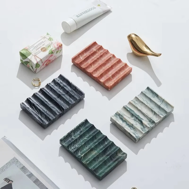 Marble Soap Holder Art Stone Soap Box Cross-Border Factory Direct Sales of Marble Handicrafts Soap Dish