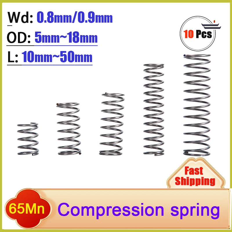 65Mn Steel 10Pcs Wi…