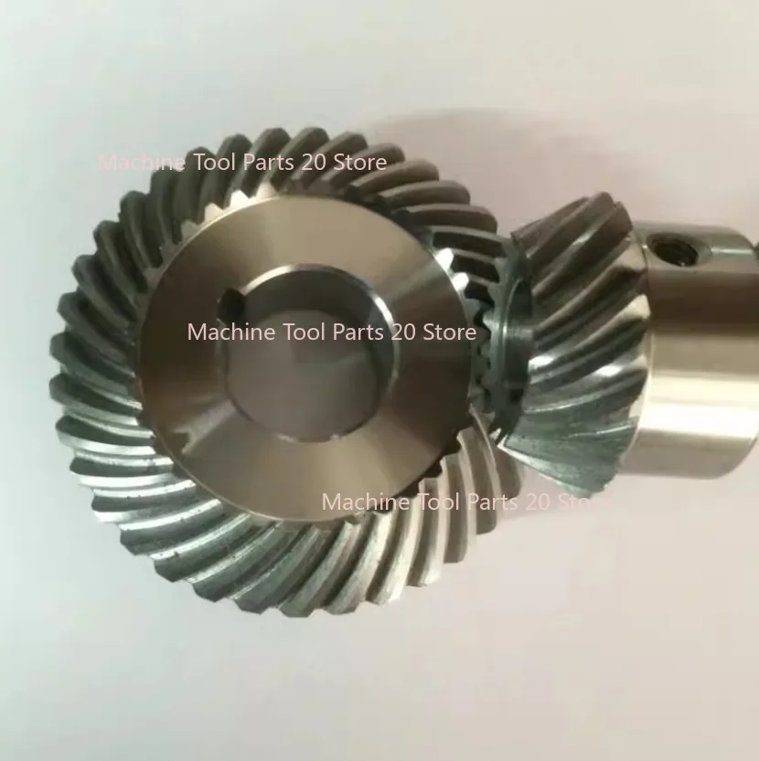 1set Milling Machine Accessories Lifting Gear C77+C96 Metal Spiral Bevel Gear Helical Mill Gear Part