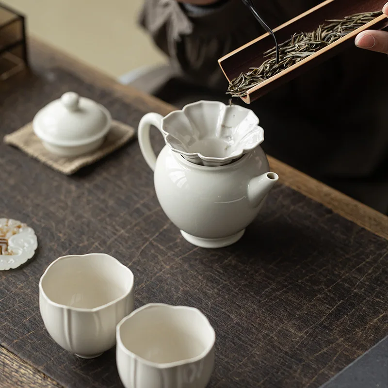 Plant Ash Lotus Petal Leaf Tea Funnel Pouring Into Pot Extractor Leakage Filter Tea Making Throwing Tea Device Teaware Items