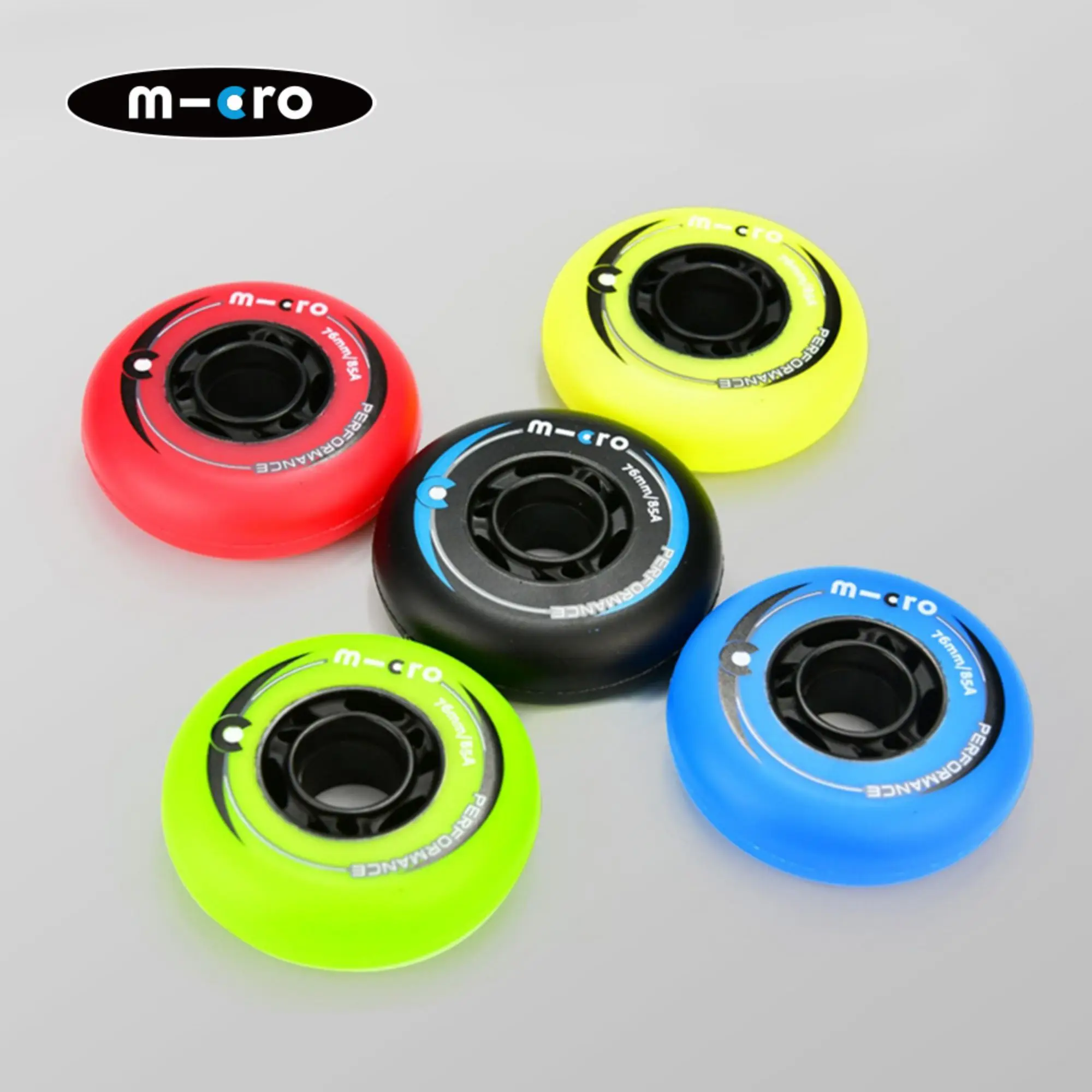 4PCS 76/80mm 3.15Inch 85A Colorful Thick PU Wheel for Slalom Skates, Freestyle Skate Wheels,\