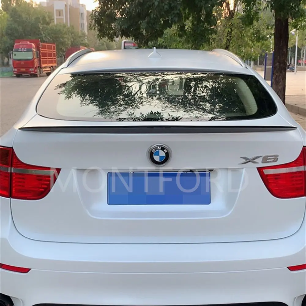 High Quality ABS Material Car Rear Wing Color Rear Trunk Spoiler Wing  Auto Accessories Car Styling For BMW X6 E71 2008-2013