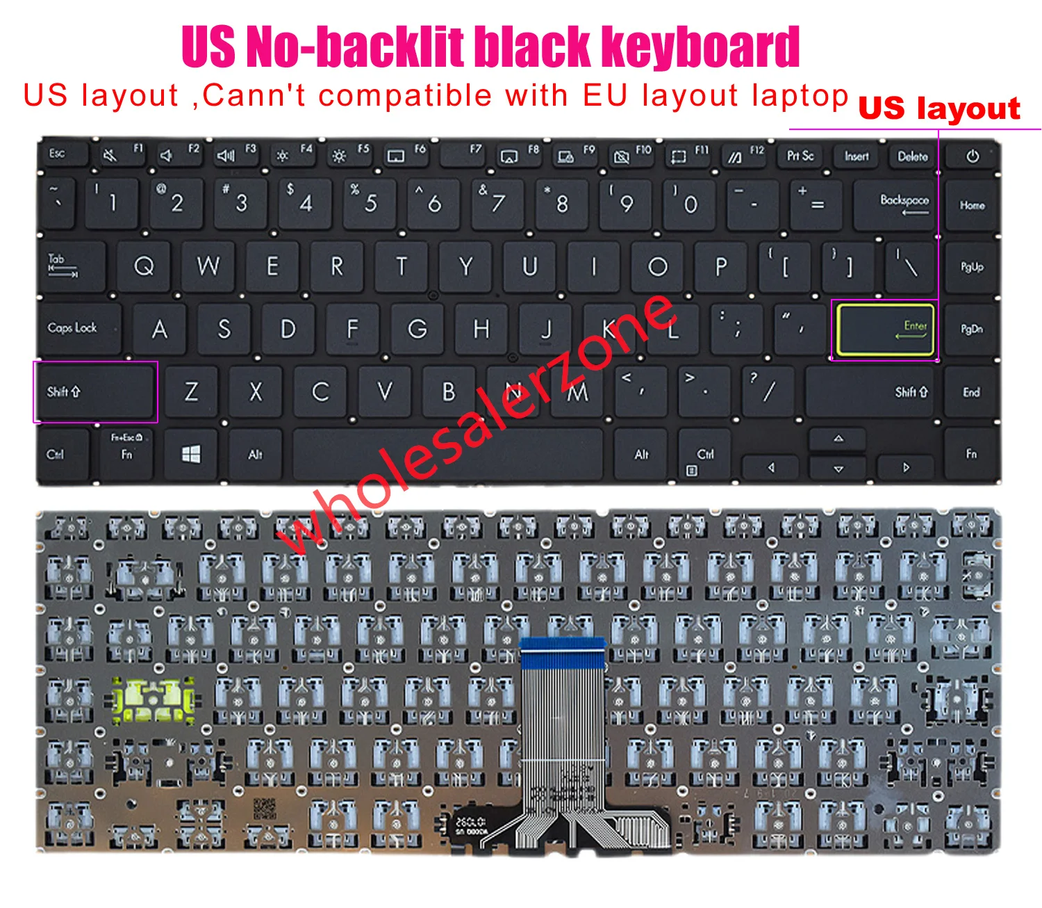 New US Keyboard For Asus Vivobook X421 X421E X421IA X421EQY X421F X421FAY X421J X421JQ X421JPY,M433 M433I,E410 E410M laptop