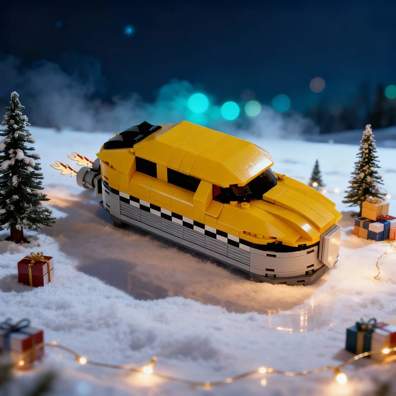 

291 деталь MOC Модель такси «Пятый элемент» — конструктор, креативный подарок, коллекционный декор для детей и взрослых, для дома и офиса