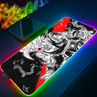 LED Mouse Pad dragon Ball Anime Gaming Accessories RGB Mousepad Anime 900x400 Gamer PC Computer Keyboard Desk Mat Backlight