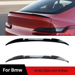 Car Tail Wings Fit For Bmw X4 G02 2018-2023 M Style Fixed Wind Spoiler Rear Wing Auto Decoration Car Accessories