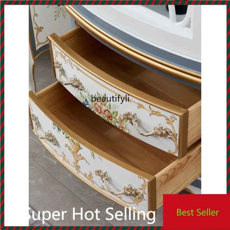 

M71 European style wine cabinet painted single door double door living room decoration cabinet light luxury display cabinet