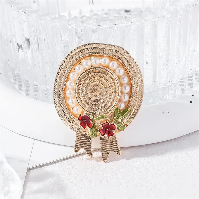 1Pc Bow Straw Hat Pin for Men Women Chic Hat Brooches Pins Trendy Accessories Birthday Party Gift Couple Items 2026