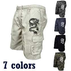 Mens Cargo Shorts  New Side Multi-pockets Men Loose Work Shorts Casual Short Pants Male Plus Size Summer Outdoor Shorts