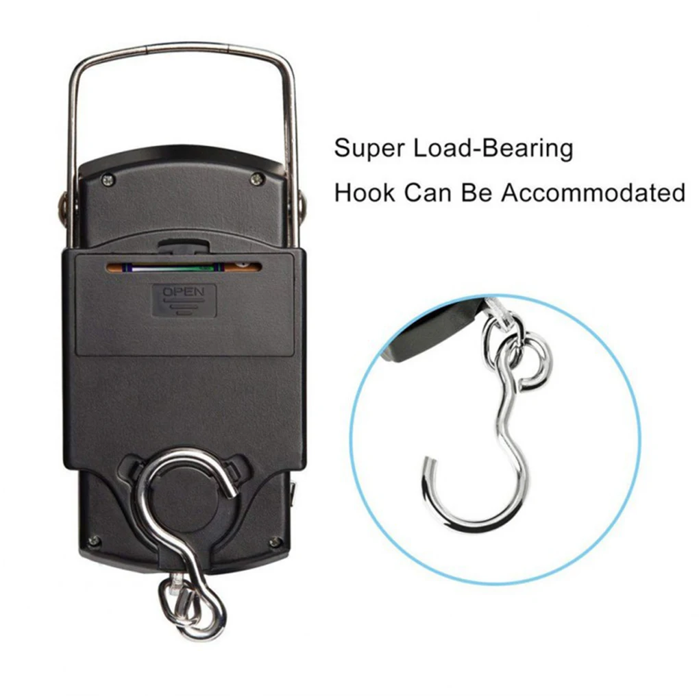 50kg/10g Digital Scale Travel Fishing Luggage Postal Hanging Hook Electronic Weighing Machine