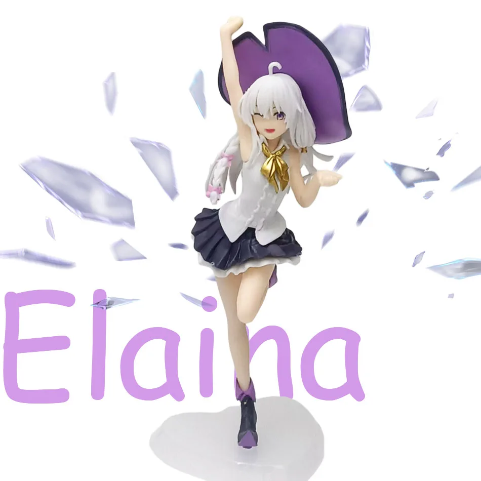 19CM Anime Figure Wandering Witch: The Journey Pf Elaina Standding Position Model Dolls Toy Gift Collect Boxed Ornaments PVC