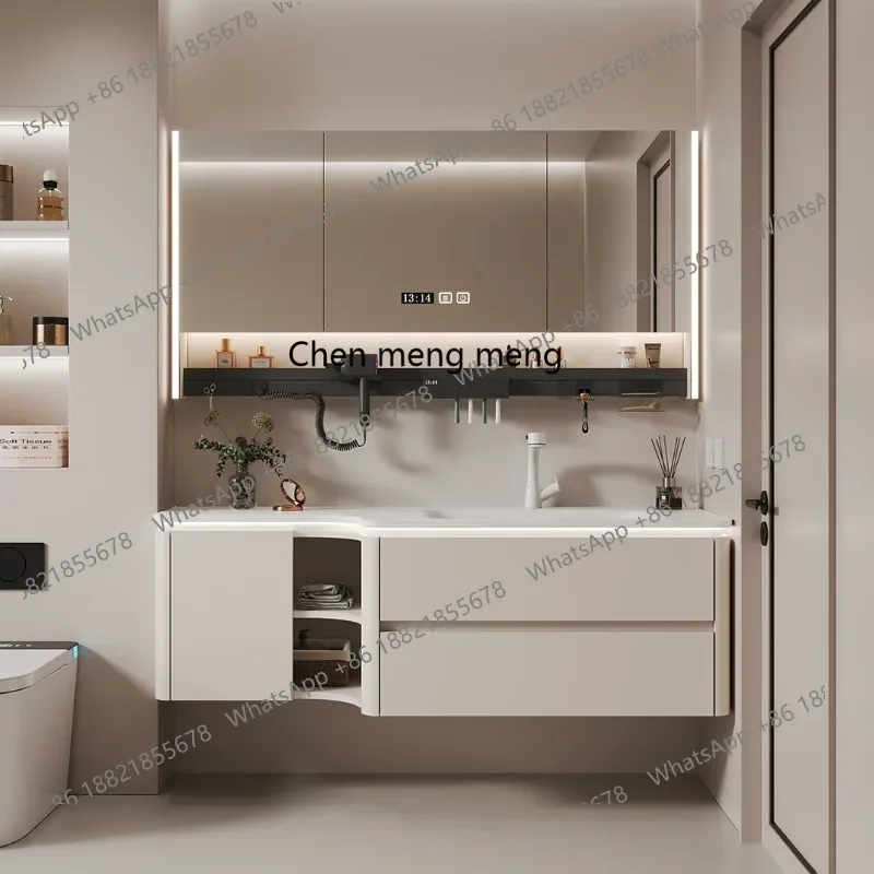 M45 DuPont Corian integrated basin, bathroom cabinet, combined bathroom, washstand, custom wash basin