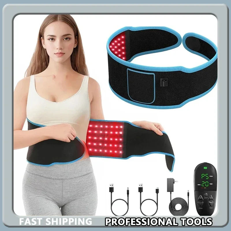 

Красный и инфракрасный свет, терапевтический пояс, 850 нм, 660 нм, светодиодные косметические устройства, обертка для сжигания жира, обертывание для лица, утягивающая талия, грелка для всего тела