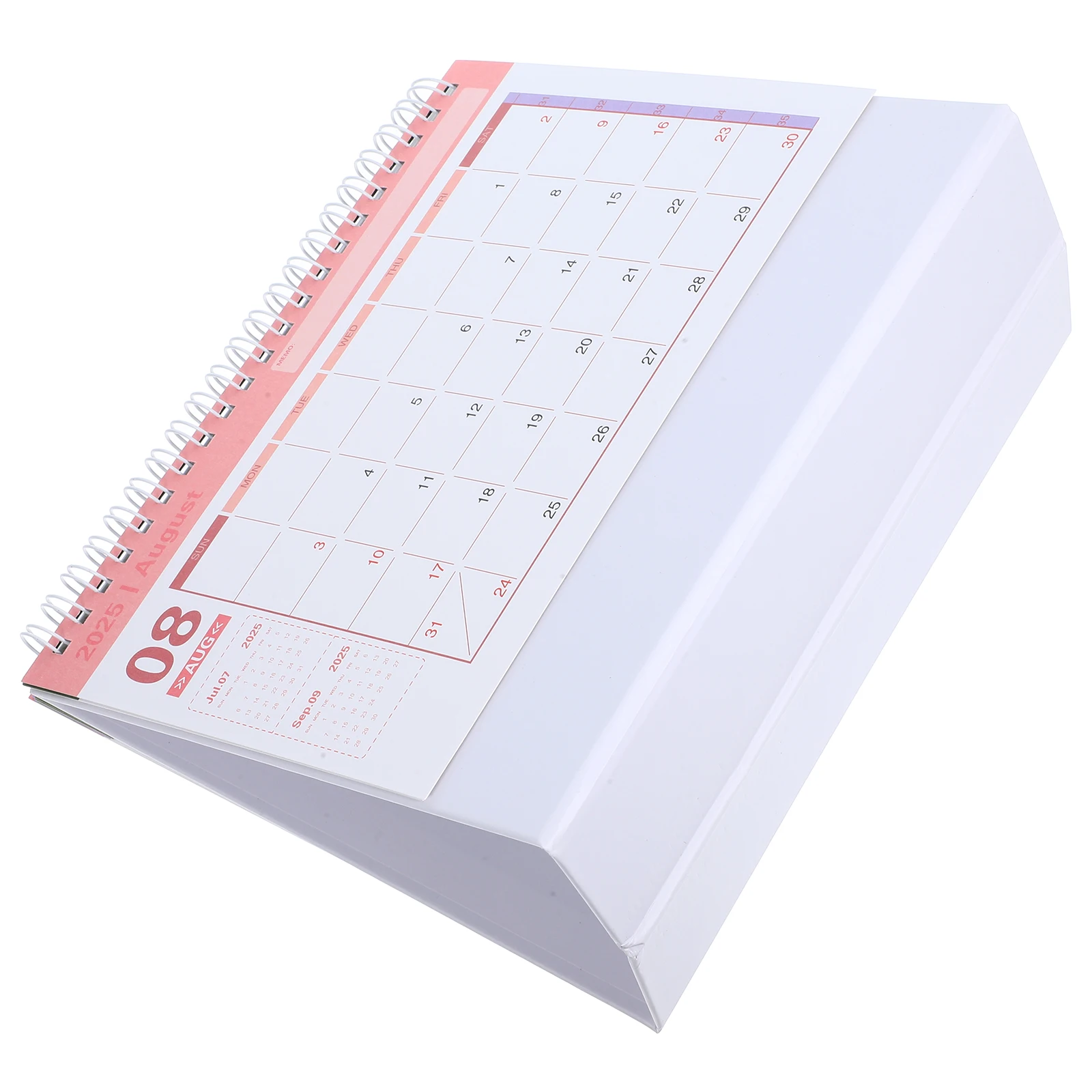 

2025 English Version Desk Sturdy Standing Desktop Decorative Office Monthly Calendar Household Tabletop Calendar