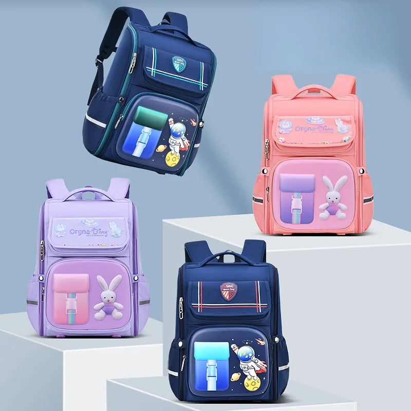 

Cute Children Rabbit Astronaut Cartoon High-capacity Backpacks New Girls Boys Students Grades 1-6 Lightweight School Bags Hot