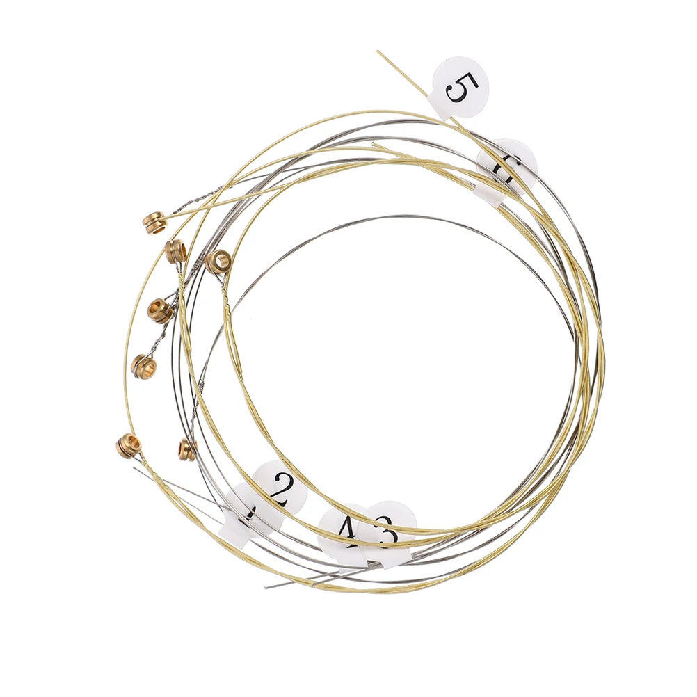 

10pcs Steel Lyre Strings Strong Durable Material Resonant Sound Stringed Instruments Parts Accessories Lyre Kit