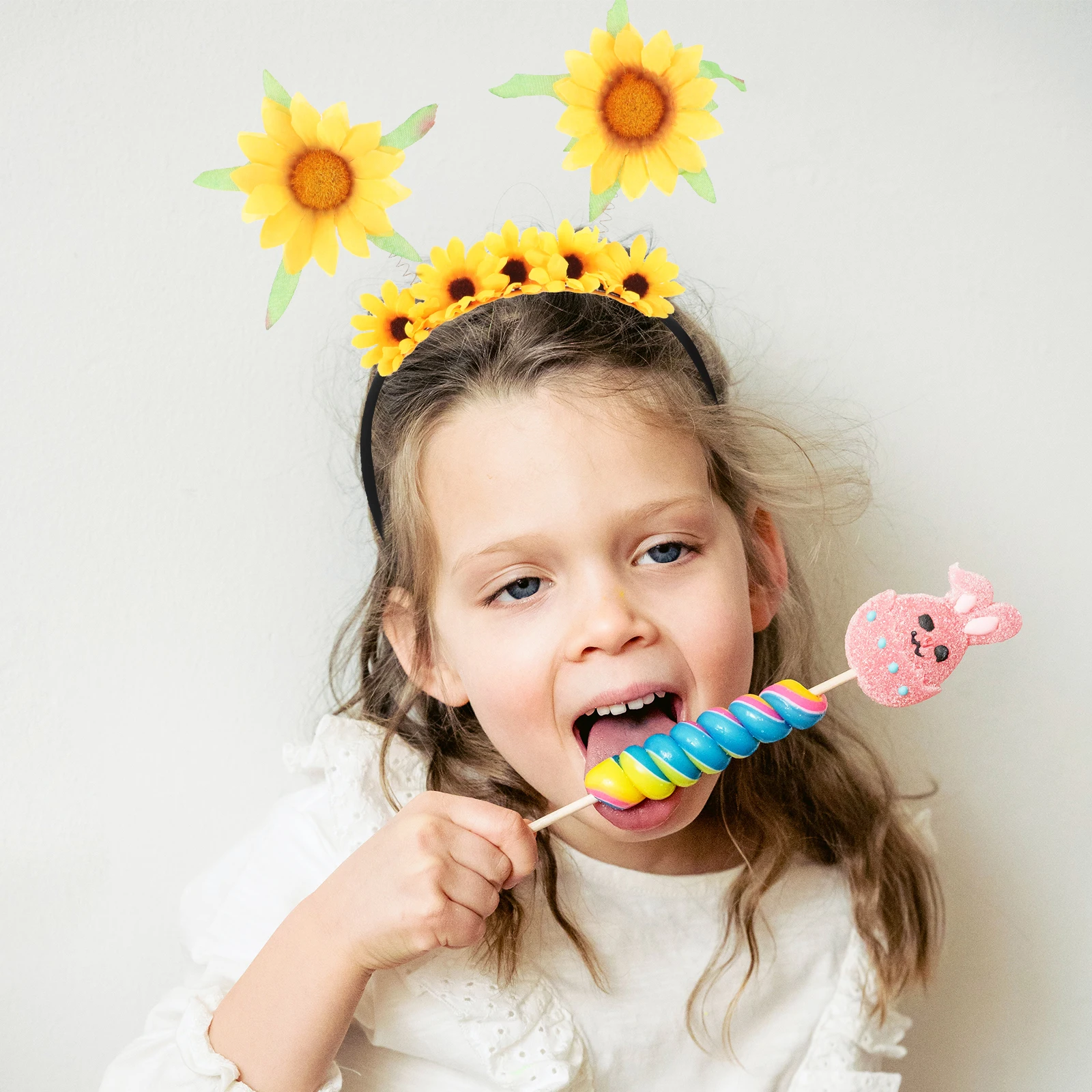 

Spring Sunflower Headband for Cute Lightweight Floral Hair Hoop Party Hair Accessory Adorable Simulation Flower Hairband