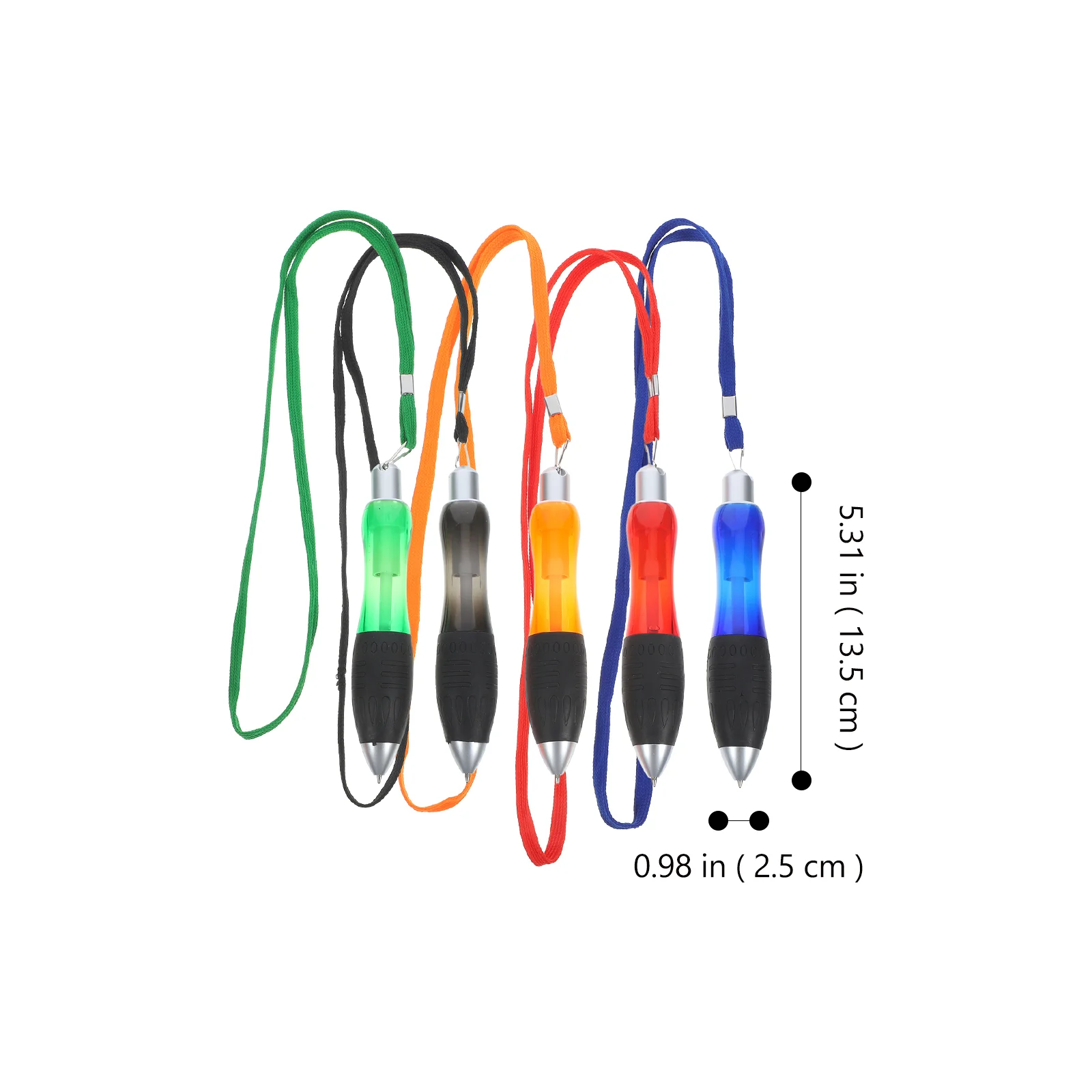 Fat Ballpoint Pen Pens for Party Sign Office School Refill Goodie Bag Favors Polyester Lanyard