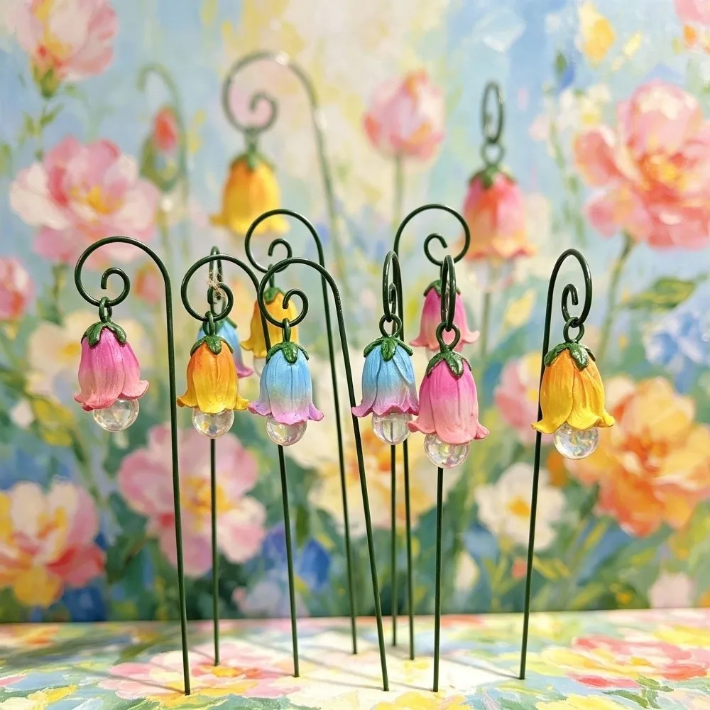 Garden Accessories Resin Flower Pick Stand Sweet Fairy Garden Decor Bonsai Decor Flower Inserts Porch Decor