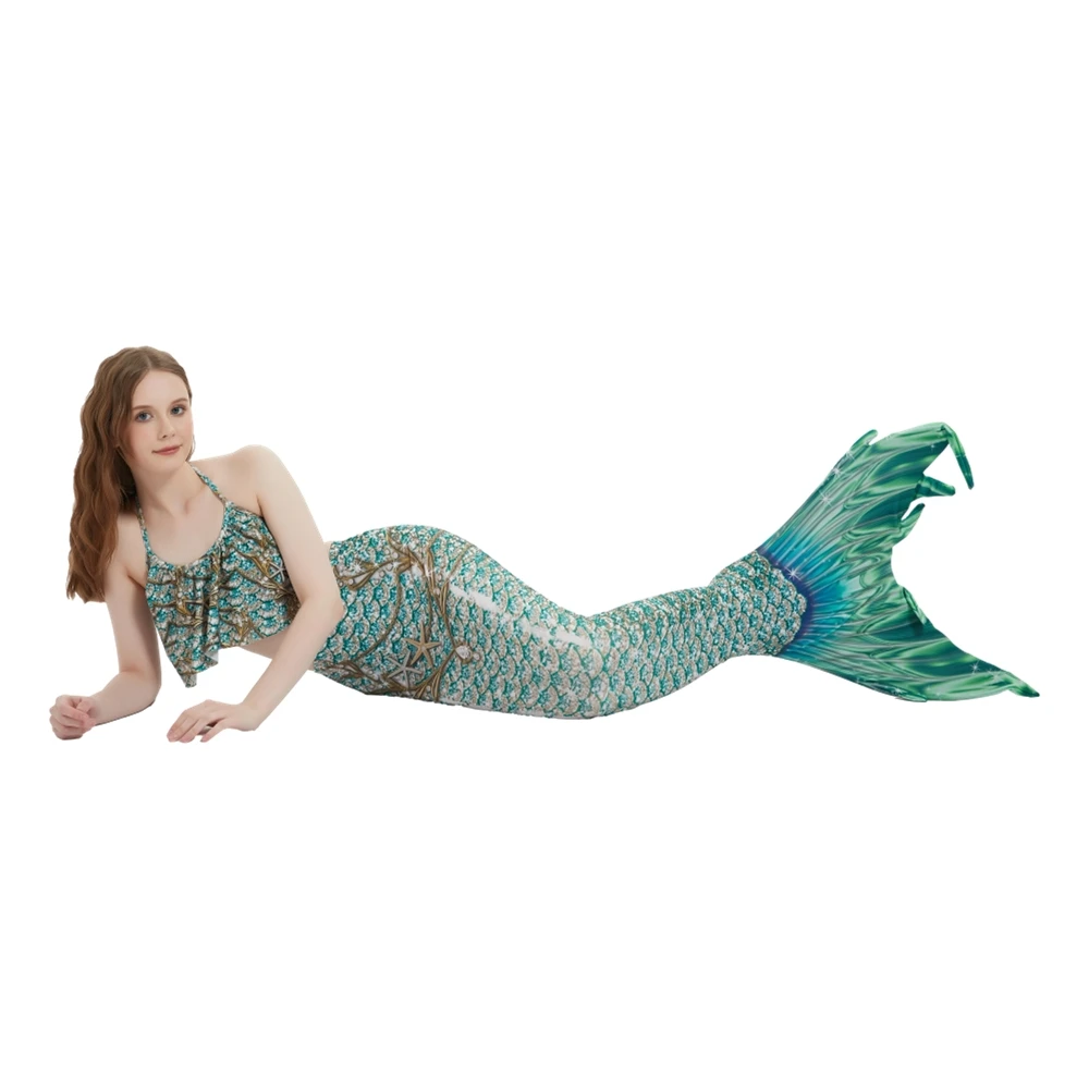 Sereia cauda cosplay traje para adulto, princesa vestido, feriado sereia traje, maiô, aniversário, verão