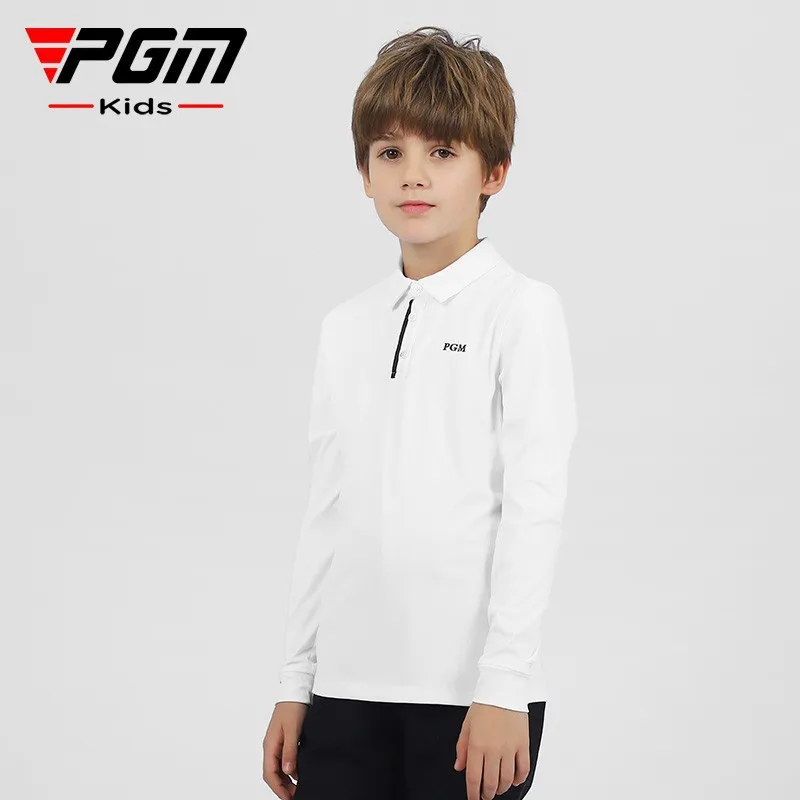 PGM Children Golf Clothing Boys Long Sleeve T-Shirts Comfortable Soft Skin-Friendly Fashion YF543 Wholesale