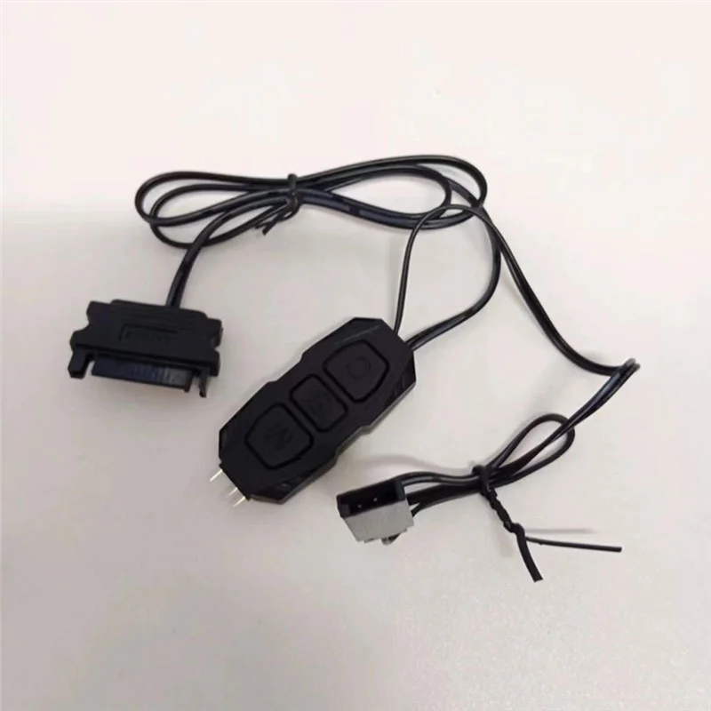 Cavo controller AT93-ARGB Controller RGB 5V a 3 pin Alimentatore SATA Strisce luminose Cavo controller Strisce luminose Cavo controller