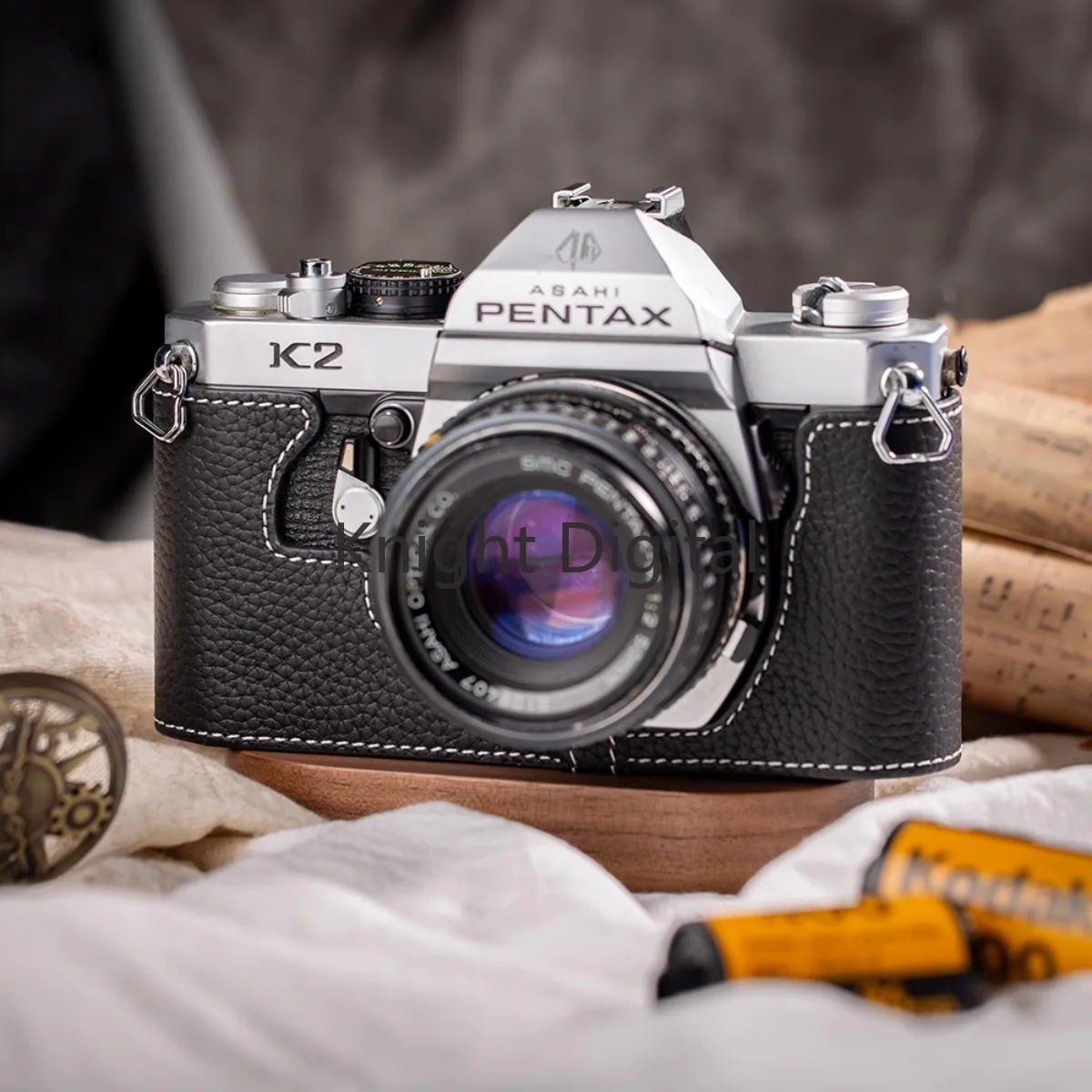 

Vintage Cowhide Leather Camera Half Case Base Bag Protective Sleeve Body Cover for Pentax K2 Camera Accessories фоторюкзак 카메라가방