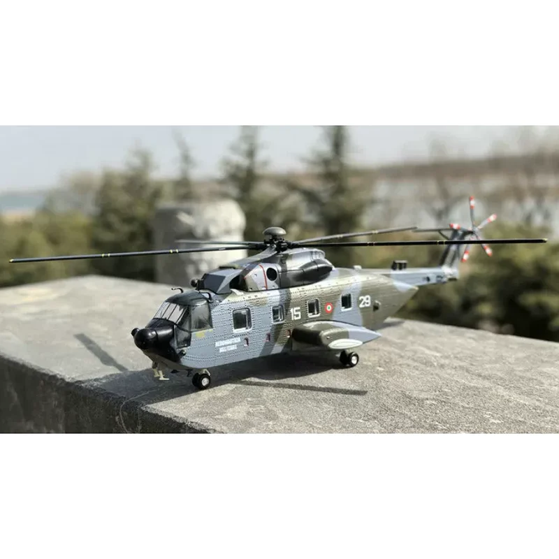 1/100 Scale Italian Sikorsky HH-3F Pelican Long-Range Search And Rescue Helicopter Alloy Aircraft Model Collection Decoration