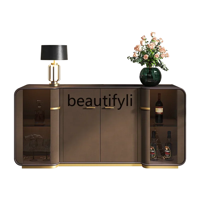 

Легкий роскошный обеденный боковой шкаф, итальянское хранилище, модный современный шкаф для обуви, мраморный высококачественный входной шкаф