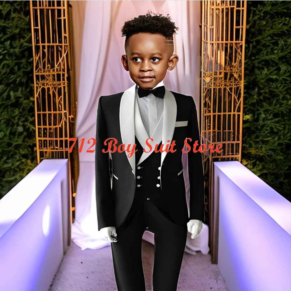 

Suit for Boys Slim-fit Blazer Vest Pants 3 Piece Suit Formal Party Dress Kids Blazer Wedding Tuxedo