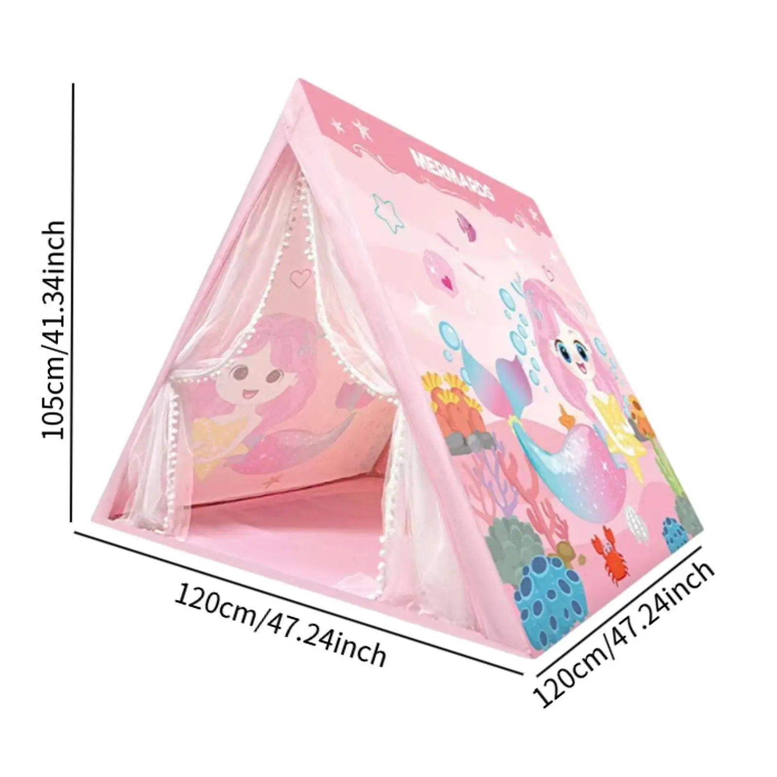 Kids Play Tent Foldable Gifts Large Indoor Playhouse Indian Playhouse Teepee Tent for Children Backyard Party Toddlers Picnics