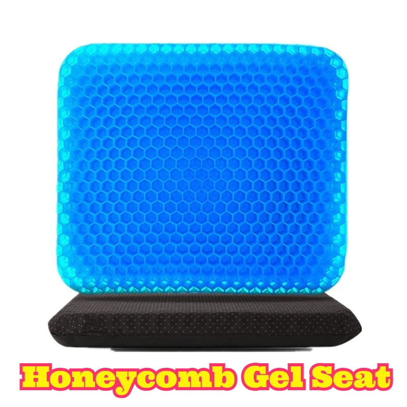 ‌Cooling Honeycomb Gel Seat Cushion Universal Fit Office Chair Car Seat Summer Breathable Pressure Relief Long Sitting Comfort