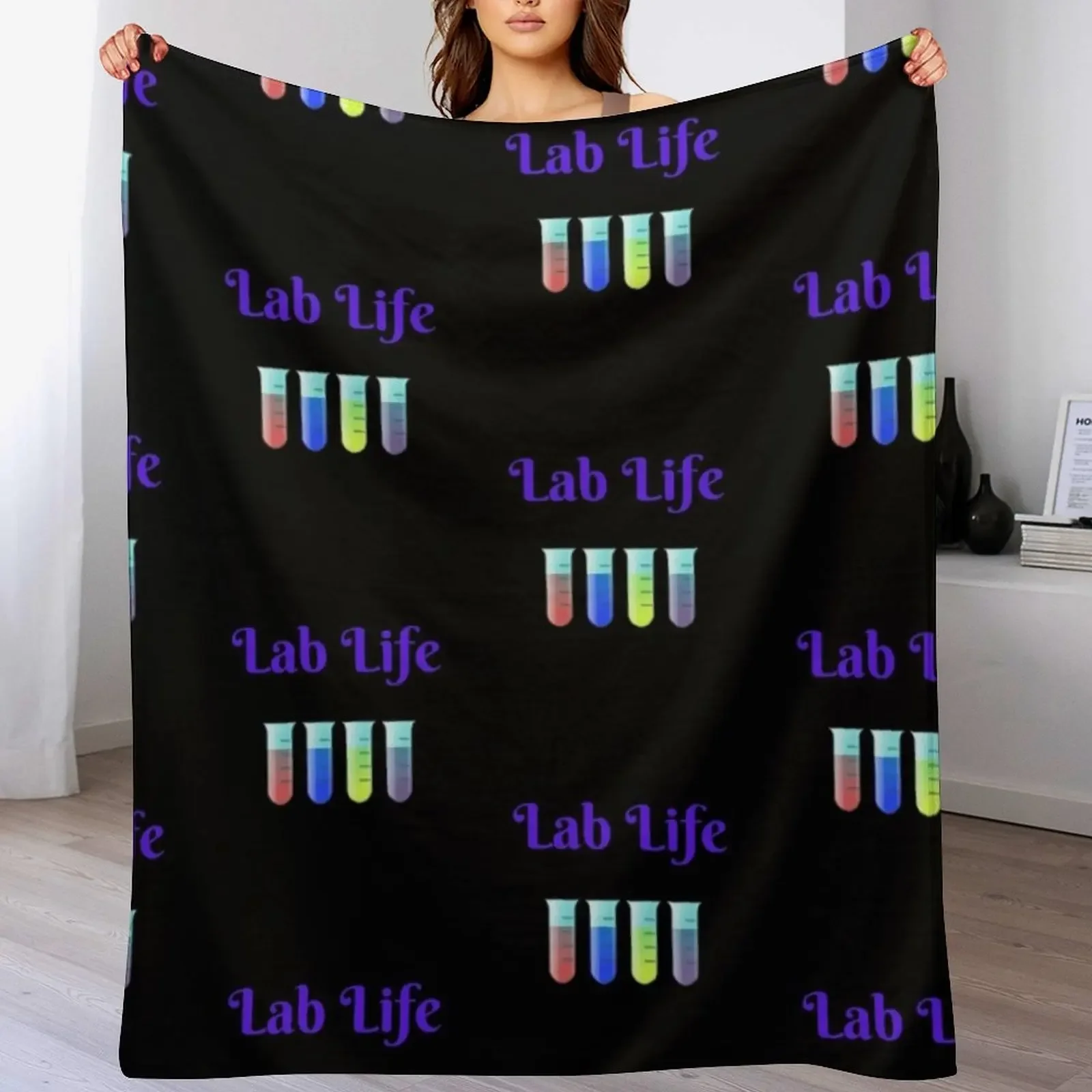 

New Lab Life Throw Blanket Extra Large Throw Decorative Sofa Luxury Summer Blankets