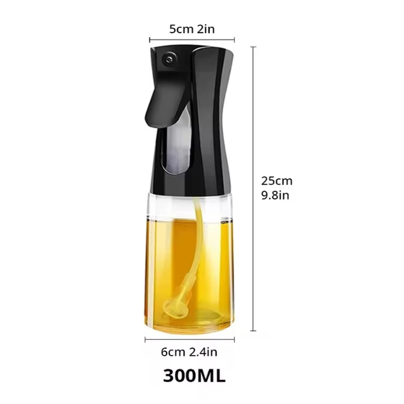 1PC Kitchen Household Oil Spray Bottle Press-type Oil Kettle Oil Control Atomization Bottles Oil Pot DIY Seasoning Tools