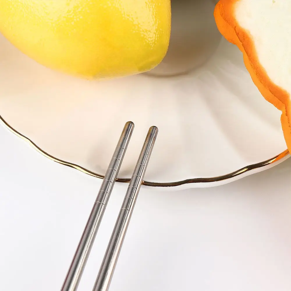 Kitchen Hollow Tableware Stainless Steel Chopstick Non-slip Chop Stick
