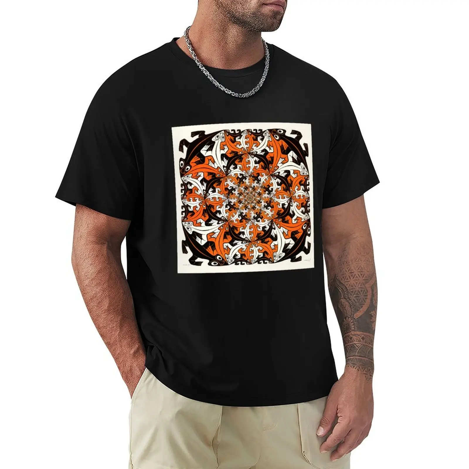 Escher - Lizard T-Shirt Anti-Wrinkle Short Sleeve T-Shirt