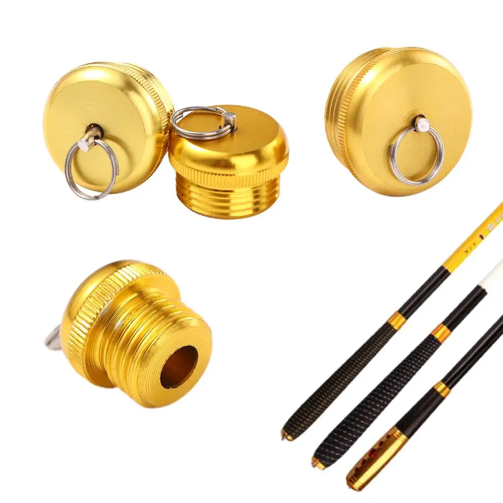 Aluminum Alloy Fishing Rod Handle Protective Case Screw Plug Pole Butt Caps Fishing Accessories 11mm