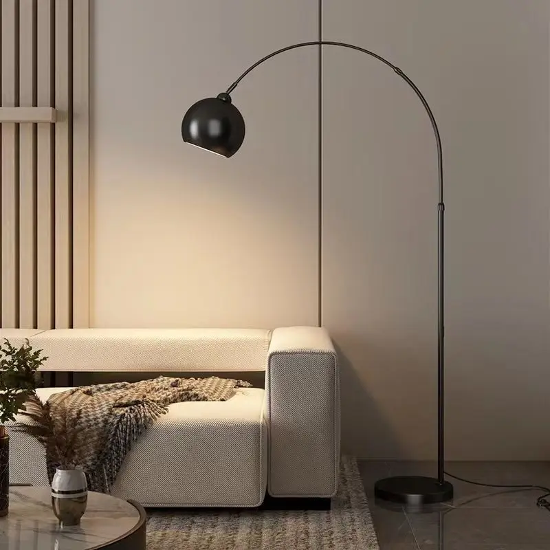 Italian luxury casual floor lamp, eye friendly lamp for living room, standing smart lamp at the sofa side