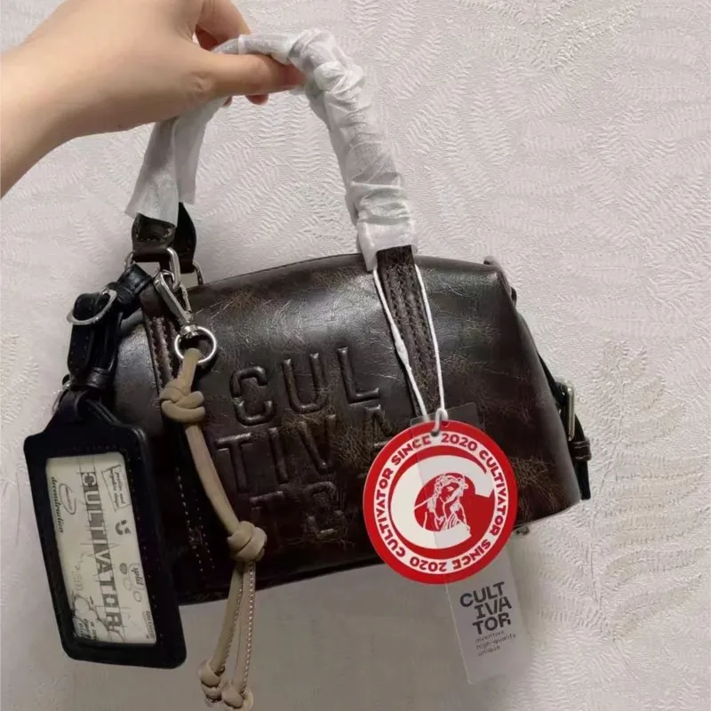 

JIAERDI Vintage Style Card Slot Boston Handbag Women Trendy Multifunctional Shoulder Bag Ladies Leather Spacious Luxury Bags Y2k