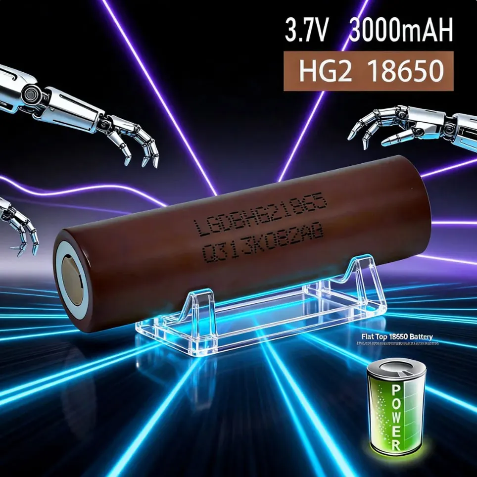 Li-Ion 18650 Akku HG2 3000mAh 3,7V, hohe Kapazität, wiederaufladbar, für Taschenlampen, Spielzeugautos usw.