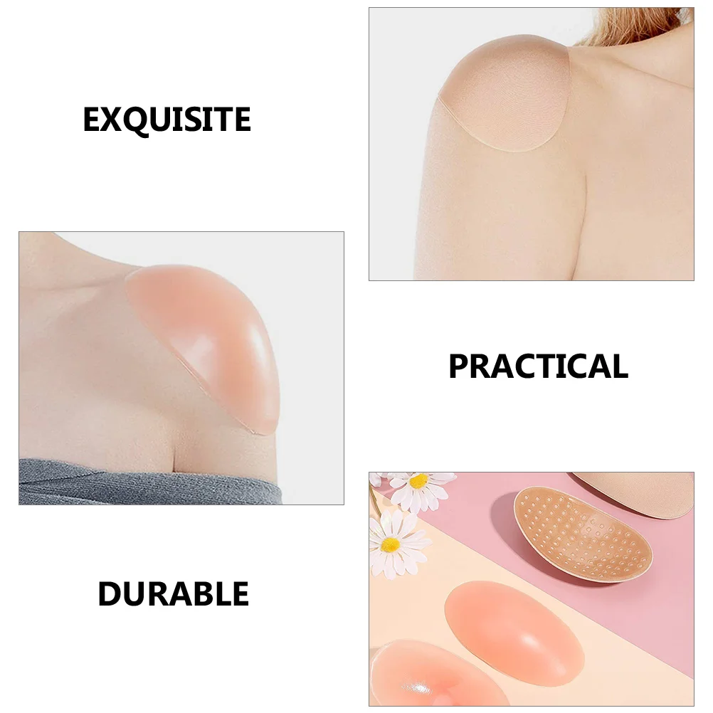

Invisible Silicone Shoulder Pads Reusable Nonslip Enhancer For Women Clothing Fits Blouses T Shirts Suits Party Prom
