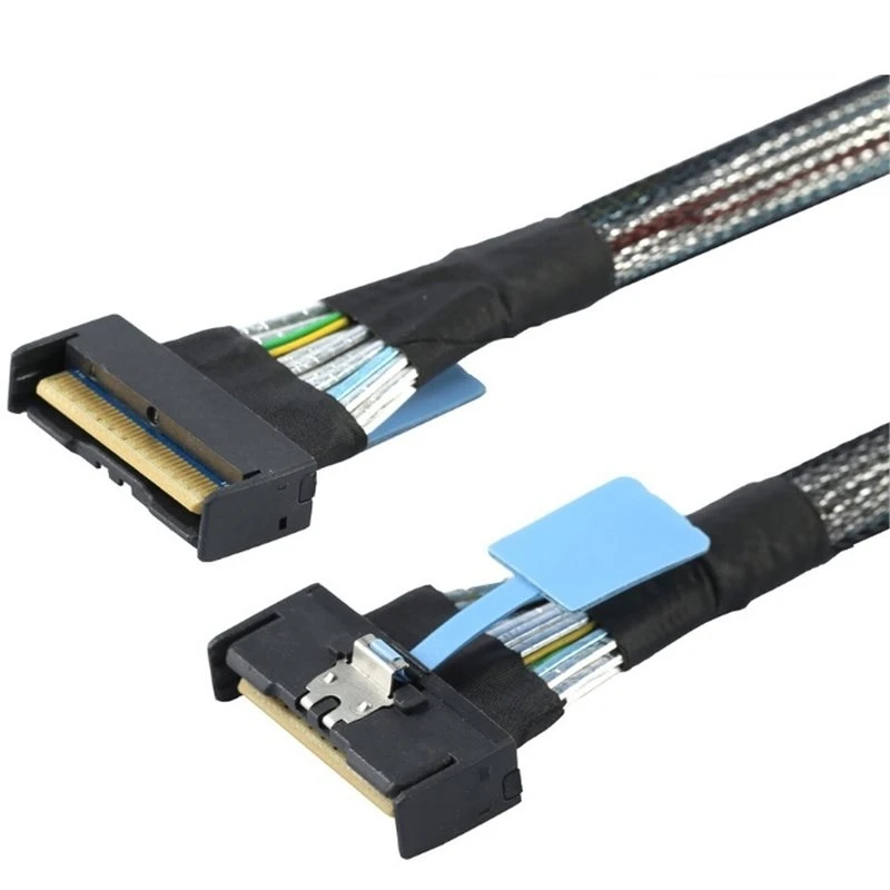 Slimline SAS MCIO SFF-8654 8I 5.0 74P 50CM PCIE To MCIO High-Speed Server Connecting Data Cable