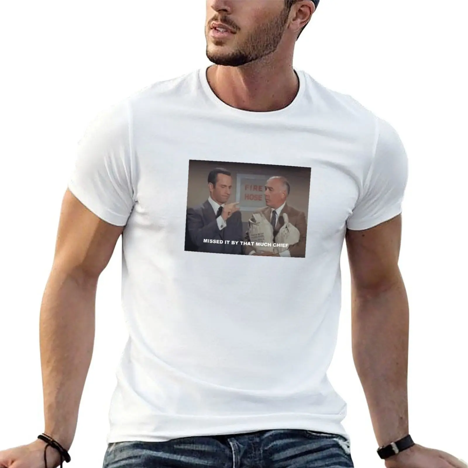 MISSED IT BY THAT MUCH CHIEF T-Shirt cute tops hippie clothes black t shirts for men