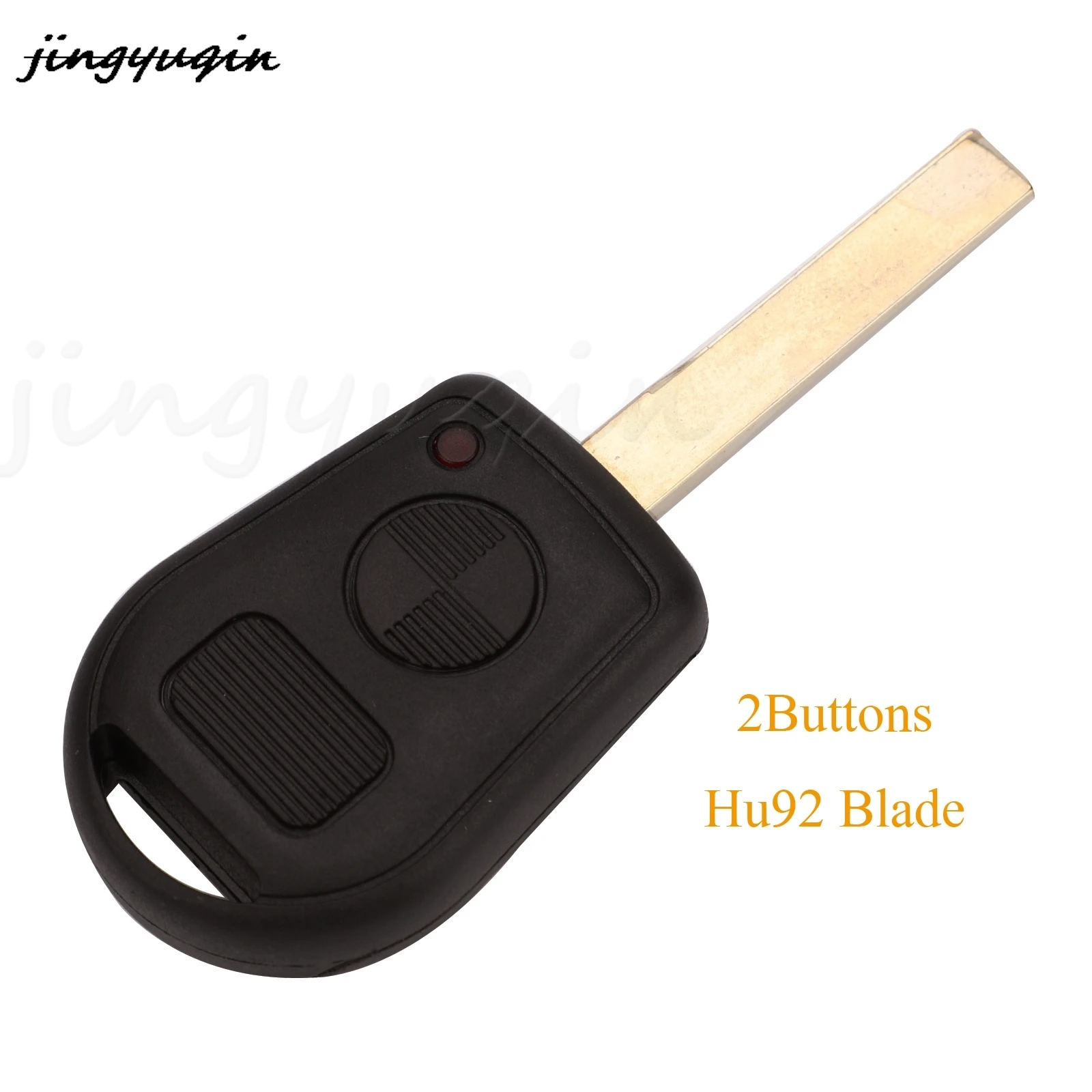 Jingyuqin 2/3 Buttons Replacement Remote Car Key Shell Case Fob With HU58/HU92 Blade For BMW E31 E32 E34 E36 E38 E39 E46 Z3 Z4 view 2