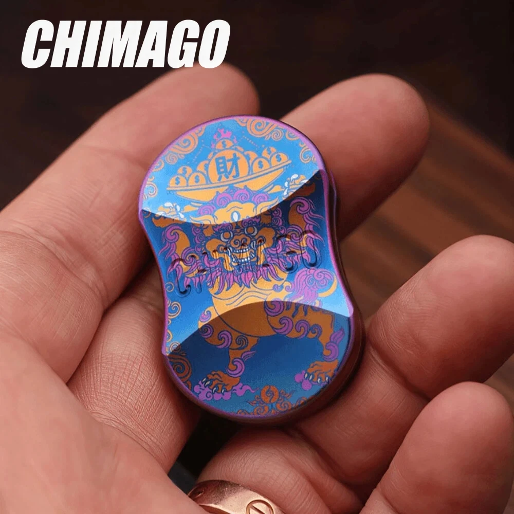 

CHIMAGO EDC Titanium Fidget Slider, игрушки-антистресс для взрослых, игрушки для снятия стресса, аксессуары для офисного стола, гаджеты для снятия тревоги