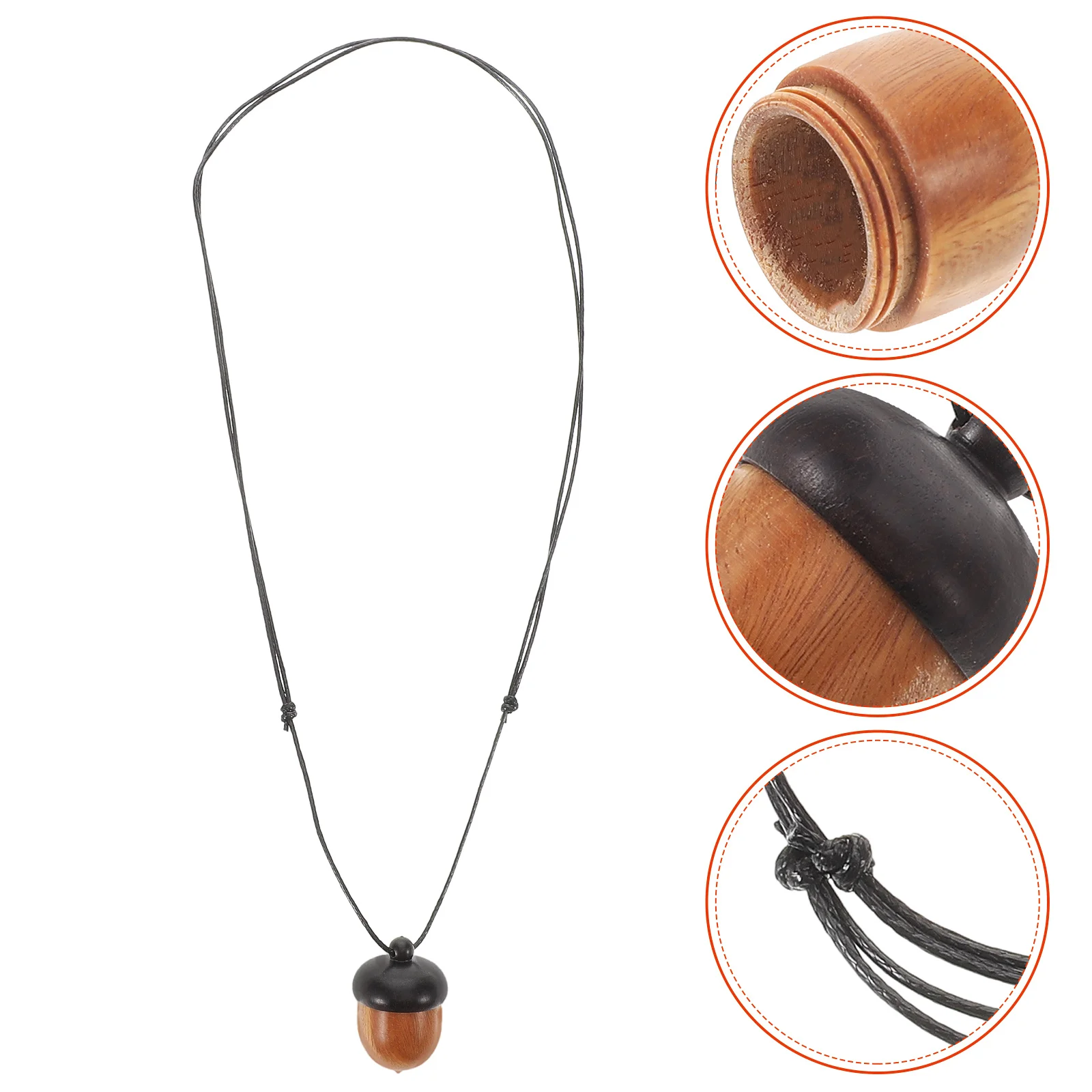 

Wooden Acorn Nut Box Pendant Travel Pill Case DIY Keychain Necklace Jewelry Making Christmas Ornaments Craft Supplies