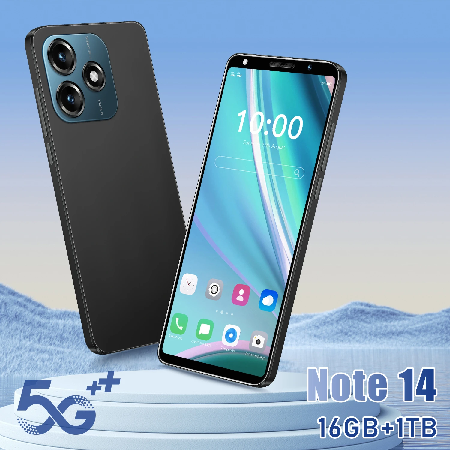 

New style Note 14 2025 New 5.5inch HD Original Smart Dual Card 6800mAh Battery Facial Recognit
