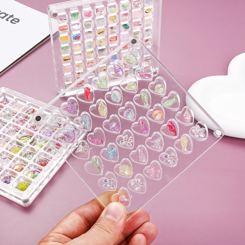 Transparente Quadratische Acryl-Aufbewahrungsbox mit Magnetverschluss für Schmuckpräsentation und -aufbewahrung – Detail 2
