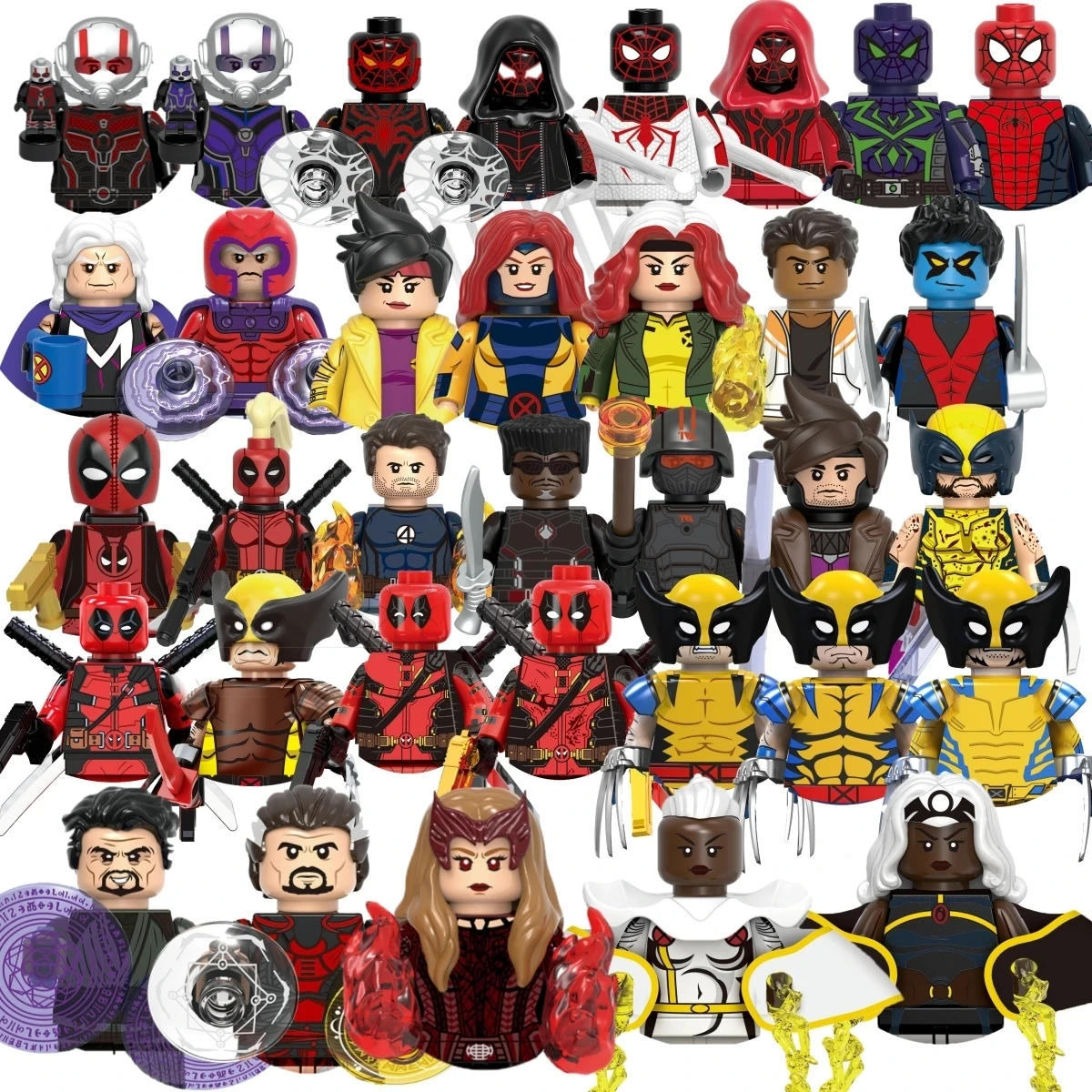 

Marvel block toys Spider-Man Deadpool children's mini building blocks holiday gift brick toys