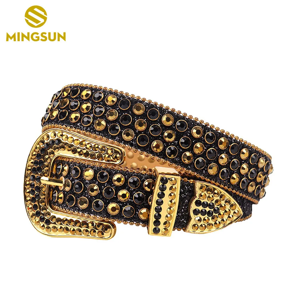 

Western Cowgirl Cowboy Bling Studded Rhinestone Belt Leather PU Fashion Belt for Jeans Dress Pants Men Women Belt for Jeans Men